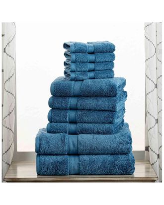 Superior Highly Absorbent 10Pc Ultra Plush Egyptian Cotton Towel Set
