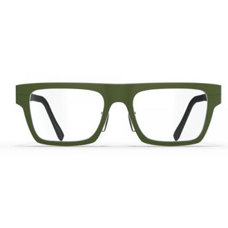 Blackfin Bf1089 Knightsbridge Matte Olive Green Rectangular Frame Eyeglasses