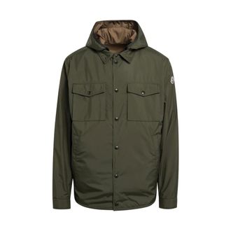 Moncler Light Jackets, male, Green, Size: 2XL Chirano Shirt Jacket