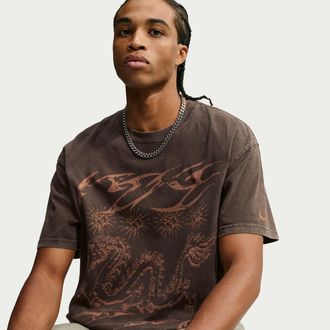 Nike Mens Nike Sportswear T-Shirt in Brown | JA0080-205