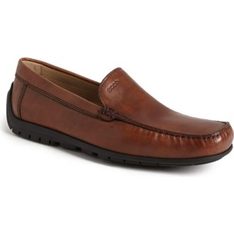 Ecco Soft Driving Shoe in Cognac Brown at Nordstrom Rack, Size 11-11.5Us / 45Eu