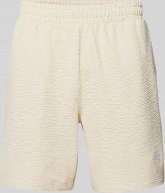 Puma Shorts mit Logo-Stitching in Offwhite, Gr&ouml;&szlig;e XXL