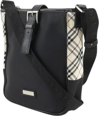 Burberry Pre-owned Zwarte Burberry Schoudertas van Nylon - Heren - Vintage Schoudertas - Zwart - ONE Size - Nylon - Vintage