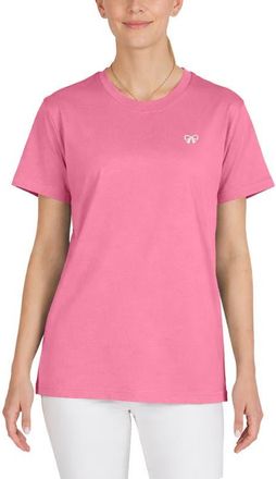 Dalix Womens Bow Jersey Tee in Charity Pink at Nordstrom, Size Xx-Large
