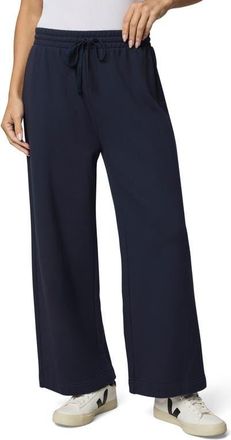 Splendid Matilda Wide Leg Terry Pants in Navy Blue at Nordstrom, Size Medium