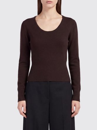 Max Mara Slim Fit Wool and Cashmere Crewneck Jumper with Ribbed Trims