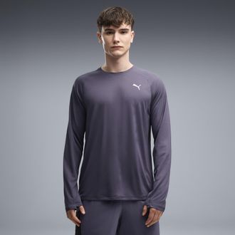 Puma Top da running a maniche lunghe VELOCITY da uomo, Abbigliamento, Grigio, XXL