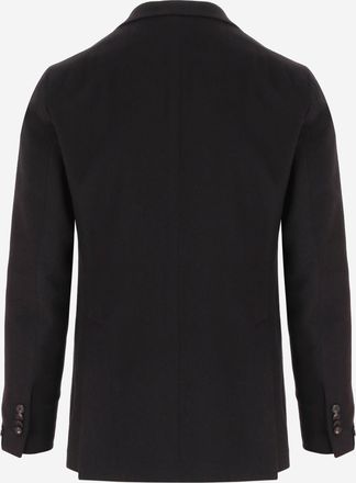 Tagliatore Mens Jacket Camel Fabric, Black