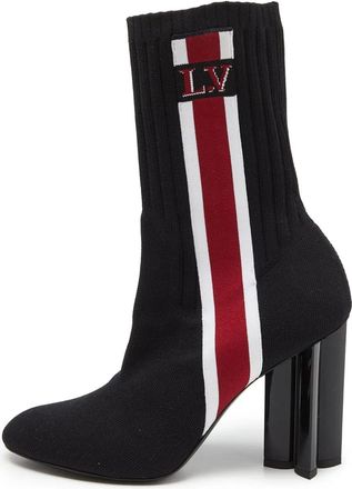 Louis Vuitton 105mm knit ankle boots - Black