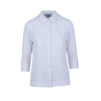 Alpha Studio Shirts, female, White, Size: L Polo camicia