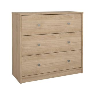 Dmora Dmora - Cajonera Alert, C&oacute;moda Multiusos, C&oacute;moda De Dormitorio, Gabinete Con Cajones, 72x30 H68 Cm, Roble