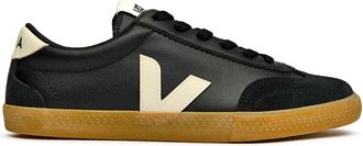 Veja Womens Volley Trainers - Black Leather - Size UK 8.5