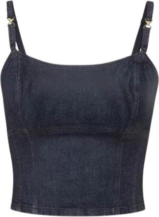 Guess Mouwloze Top - Dames - Tops zonder mouwen - Blauw - S - Denim - Tops