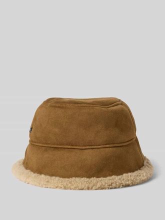 Loevenich Bucket Hat mit Teddyfell in Cognac, Gr&ouml;&szlig;e 1