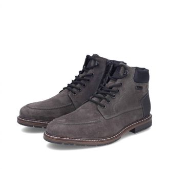Rieker Mens Tie Boot In Asphalt/schwarz