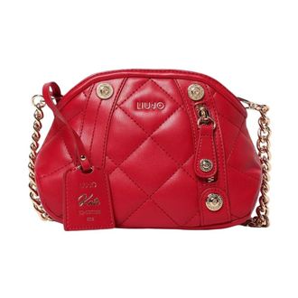 Liu Jo Shoulder Bags, female, Red, ONE SIZE, Quilted Crossbody Bag with Chain Strap