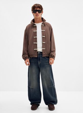 Djab Mens Vintage blue darted-knee baggy jean Barrel fit Imported from Seoul