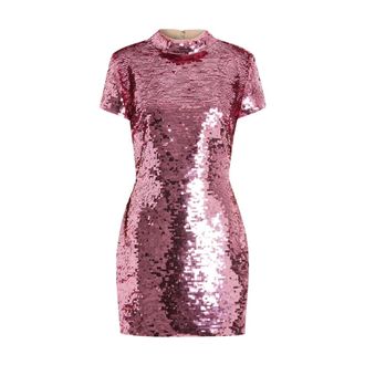 16Arlington Party Dresses, female, Pink, Size: XS Iona Sequin Mini Dress