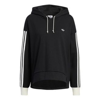 adidas (WMNS) adidas Originals Trefoil Hoodie Black IC8137
