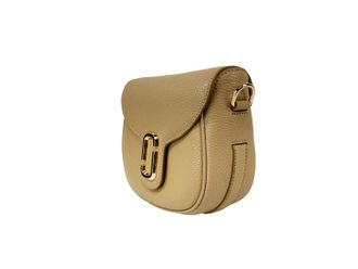 Marc Jacobs Pebble Leather Saddle Crossbody Bag - Gold