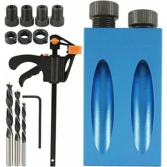 OEM Juego De 15 Piezas De Plantillas Para Perforaci&oacute;n Angular Con Brocas De 15&deg;, Posicionador Para Carpinter&iacute;a, Plantilla Para Agujeros Ocultos, Gu&iacute;a Para