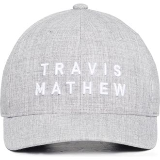 Travis Mathew Rockdale Snapback Baseball Cap in Heather Grey at Nordstrom Rack