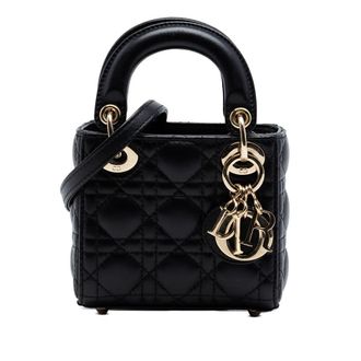 Dior Pre-owned Dior Micro Lambskin Cannage Lady Dior Ladies UXHGF44BHLEWXNQJ
