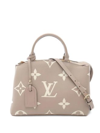 Louis Vuitton 2021 PM Petit Palais leren shopper met monogram - Beige