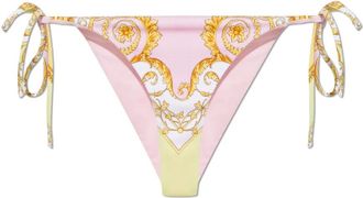 Versace Geprinte bikinibroekjes - Dames - Bikinis - Veelkleurig - 2XL - Polyester - Badmode