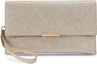 Carvela Womens Caterina Clutch Bag - Gold Fabric - One Size