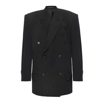 Balenciaga Oversized Long Sleeve Wool Jacket, Size 2