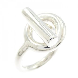 Herm&egrave;s Silver 925 Band Ring (Pre-Owned)