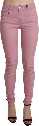 Acht Mid Waist Skinny Stretchblue Womens Pant