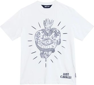 Just Cavalli Hombre, Camisetas, Blanco, Talla: M