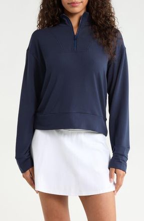 G/Fore All Play Terry Quarter-Zip Sweatshirt in Twilight at Nordstrom, Size X-Large