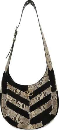 Valentino Garavani VLogo grote schoudertas met studs - Zwart