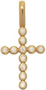 Made by Mary CZ Poppy Cross Charm in Gold Vermeil at Nordstrom
