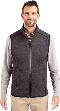 Cutter & Buck Mainsail Sweater-Knit Mens Full Zip Vest