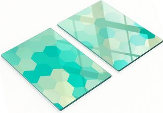 OEM Taglieri Da Cucina In Vetro Temperato Con Motivi Geometrici, 2x40x52 Cm