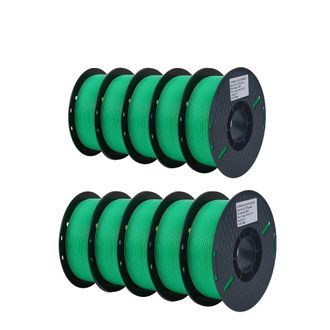 OEM Filamento Pla Para Impresoras 3d, 1,75 Mm De Di&aacute;metro, Rollo De 1 Kg, 10 Kg De Pla Verde