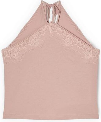 Motivi Sleeveless Tops - Dames - Tops zonder mouwen - Roze - L - Katoen - Tops