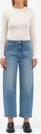 Daze Westward Embellished Barrel Leg Jean In Nailed It
