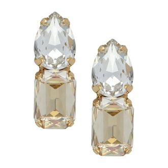 Lott. Gioielli Lott. Gioielli, Accessoires, Dames, Geel, ONE Size, CE SW Teardrop W/ Rectangle Earrings