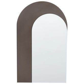 Beliani Beliani - Espejo De Pared Enmarcado 58 X 99 Cm Marr&oacute;n Pigny