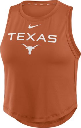 Nike Texas One Nike Womens Dri-Fit Cropped Tank Top in Orange | 035481FTXE-7LB