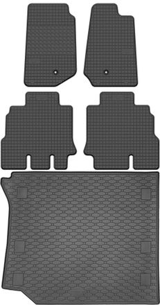OEM Juego De Alfombrillas De Goma Para Coche Y Alfombrilla Para Maletero Para Jeep Wrangler Iii Suv (2006-2018)