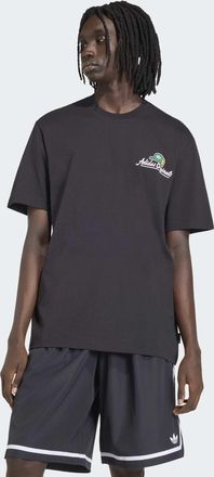 adidas T-Shirt ADIDAS ORIGINALS LOOSE GRAPHIC T, Herren, Gr. XXL, schwarz, Obermaterial: 100% Baumwolle, normal, Rundhals, Shirts T-Shirt