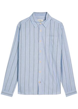 Oliver Spencer New York Special Striped Cotton Shirt - Blue - 42 (C16.5 / XL)
