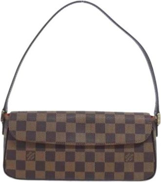 Louis Vuitton Pre-owned Damier Ebene Shoulder Bag - Dames - Vintage Schoudertas - Bruin - ONE Size - Vintage