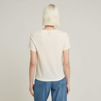 G-Star Small Center Logo Top - Wit - Dames